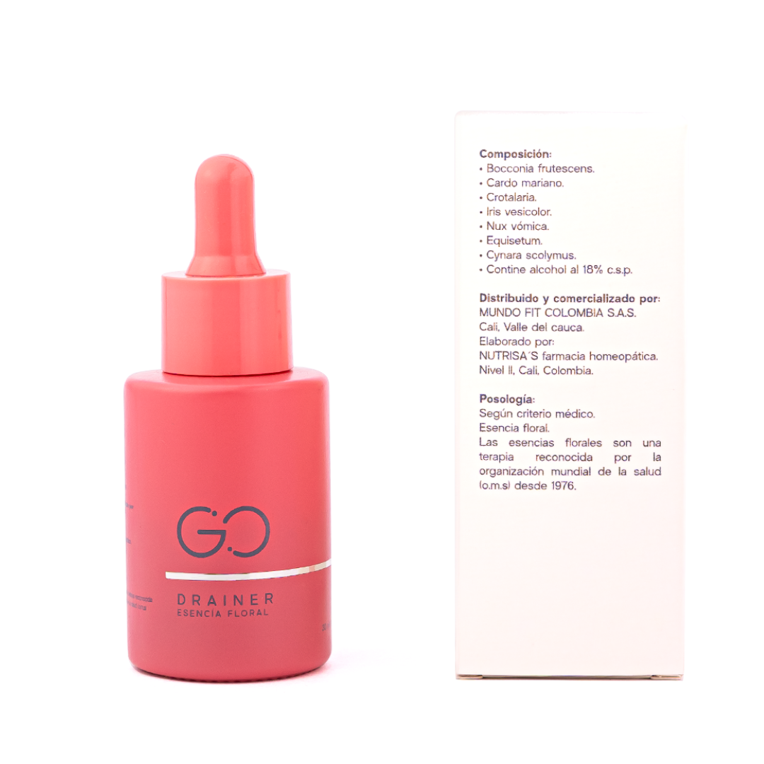 Go Drainer drenador esencial floral 30ml sabor natural