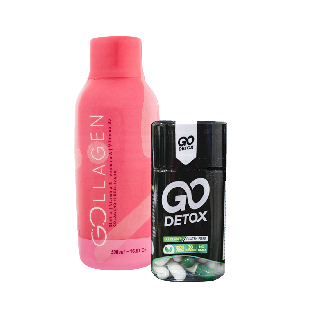 Combo Colágeno Hidrolizado + Go Detox: Piel Radiante, Digestión Saludable y Bienestar Total