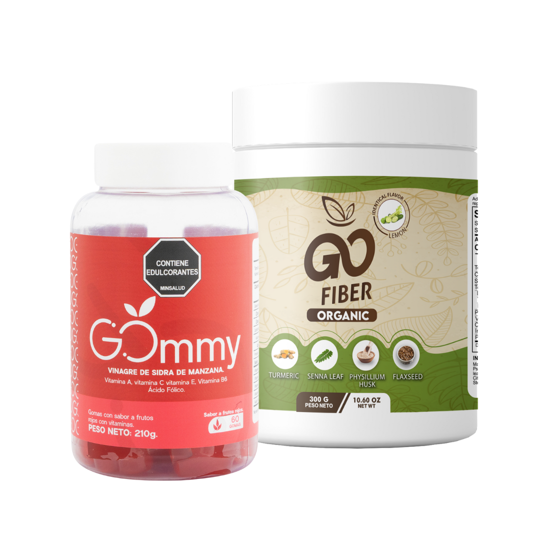 Combo Fibra Digestiva + Gomitas Vinagre de Manzana: Digestión, Saciedad y Bienestar